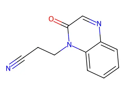 3-(2-Oxo-1(2H)-quinoxalinyl)propanenitrile structure