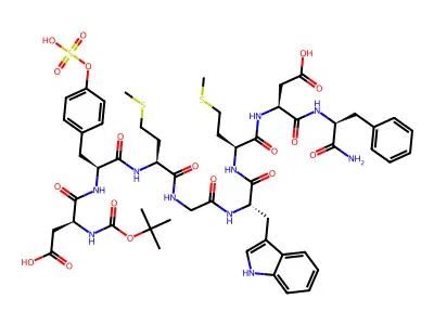 tert-Butyloxycarbonylcholecystokinin-8 structure