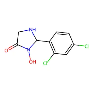 2-(2,4-Dichlorophenyl)-3-hydroxyimidazolidin-4-one structure