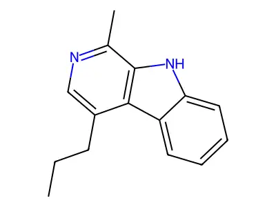 9H-Pyrido[3,4-b]indole, 1-methyl-4-propyl- structure