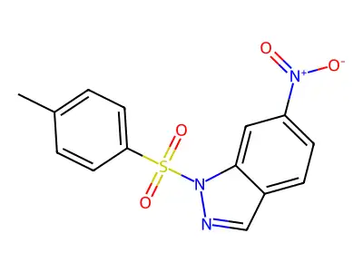 1-[(4-methylphenyl)sulfonyl]-6-nitro-1H-indazole structure