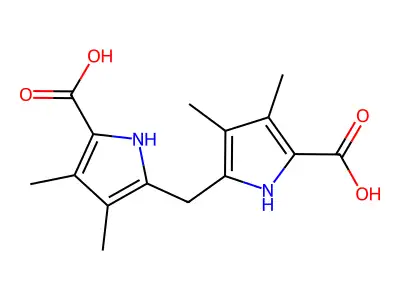 5,5'-Methylenebis(3,4-dimethyl-1H-pyrrole-2-carboxylic acid) structure