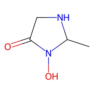 3-Hydroxy-2-methylimidazolidin-4-one structure