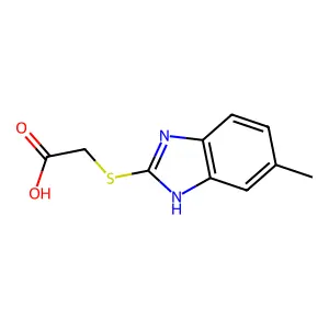 (5-Methyl-1H-benzoimidazol-2-ylsulfanyl)-acetic acid structure