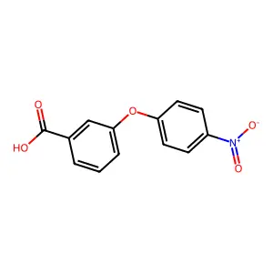 3-(4-Nitrophenoxy)benzoic acid structure