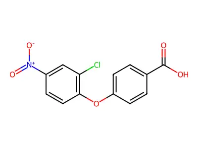 4-(2-Chloro-4-nitrophenoxy)benzoic acid structure