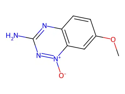 7-Methoxy-1-oxo-1lambda~5~,2,4-benzotriazin-3-amine structure