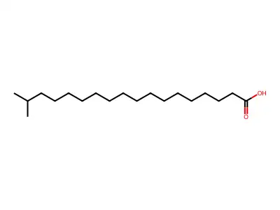 17-Methyloctadecanoic acid structure