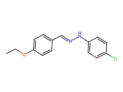 4-chloro-N-[(4-ethoxyphenyl)methylideneamino]aniline structure