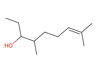 4,8-Dimethylnon-7-en-3-ol structure