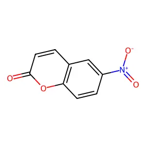 6-Nitro-2-benzopyrone structure