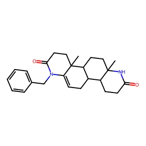 1-benzyl-4a,6a-dimethyl-1,3,4,4a,4b,5,6,6a,7,9,10,10a,10b,11-tetradecahydroquino[6,5-f]quinoline-2,8-dione structure