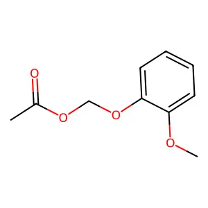(2-Methoxyphenoxy)methyl acetate structure