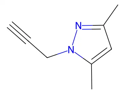 3,5-dimethyl-1-(prop-2-yn-1-yl)-1H-pyrazole structure