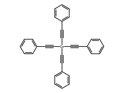 Tetrakis(2-phenylethynyl)germane structure