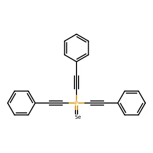Tris(phenylethynyl)(selanylidene)-lambda~5~-phosphane structure