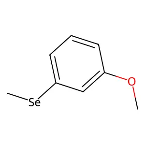 Benzene, 1-methoxy-3-(methylseleno)- structure