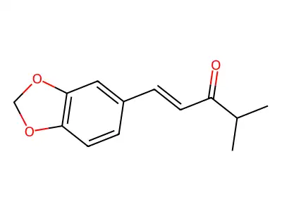 4-Methyl-1-[3,4-(methylenebisoxy)phenyl]-1-penten-3-one structure