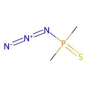 Phosphinothioic azide, dimethyl- structure