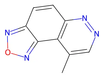 9-Methyl[1,2,5]oxadiazolo[3,4-f]cinnoline structure