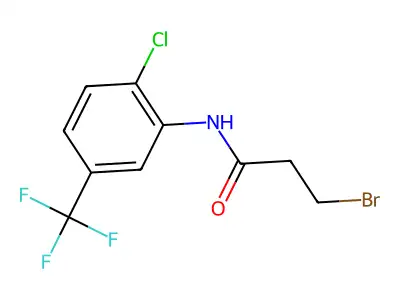 3-Bromo-2'-chloro-5'-(trifluoromethyl)propionanilide structure