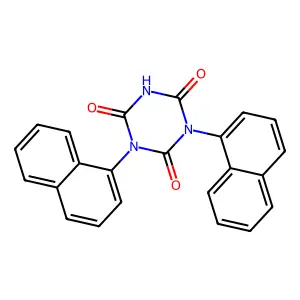 1,3-Dinaphthalen-1-yl-1,3,5-triazinane-2,4,6-trione structure