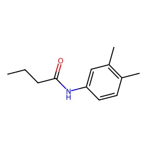 N-(3,4-dimethylphenyl)butanamide structure