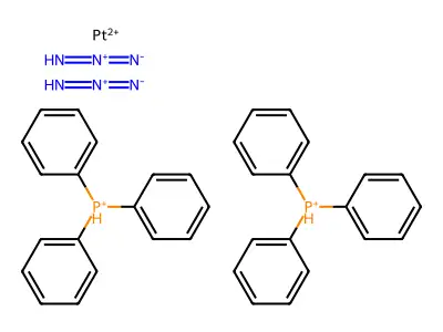 Chemical Compound (C36H34N6P2Pt+4) structure