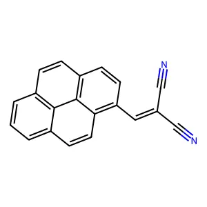 1-芘亚甲基丙二腈 structure