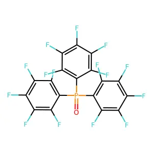 Phosphine oxide, tris(pentafluorophenyl)- structure