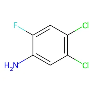 4,5-Dichloro-2-fluoroaniline structure