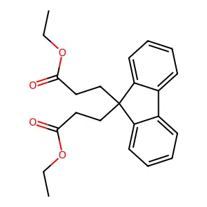 9,9-芴二丙酸二乙酯 structure