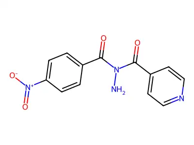 N'-(4-nitrobenzoyl)isonicotinohydrazide structure