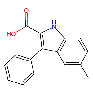 5-Methyl-3-phenyl-1H-indole-2-carboxylic acid structure