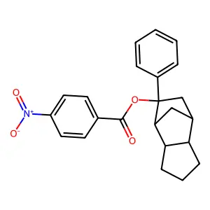 5-Phenyloctahydro-1h-4,7-methanoinden-5-yl 4-nitrobenzoate structure