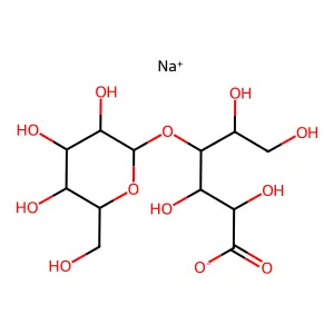 Sodium lactobionate structure