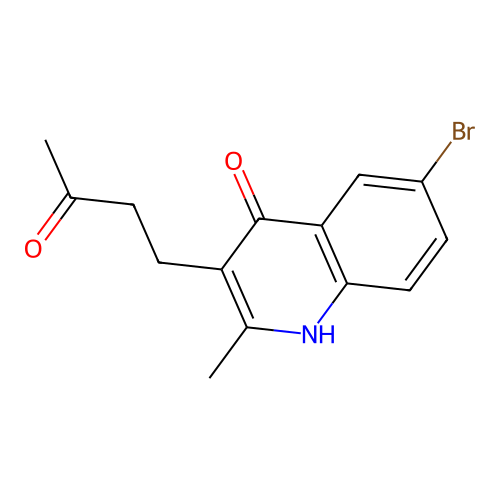 4-(6-Bromo-4-hydroxy-2-methyl-3-quinolinyl)-2-butanone structure