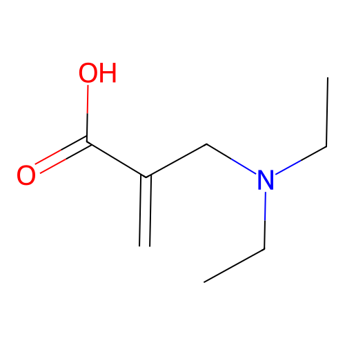 2-Diethylaminomethyl-acrylic acid structure