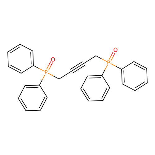 Phosphine oxide, 2-butyne-1,4-diylbis*diphenyl- structure