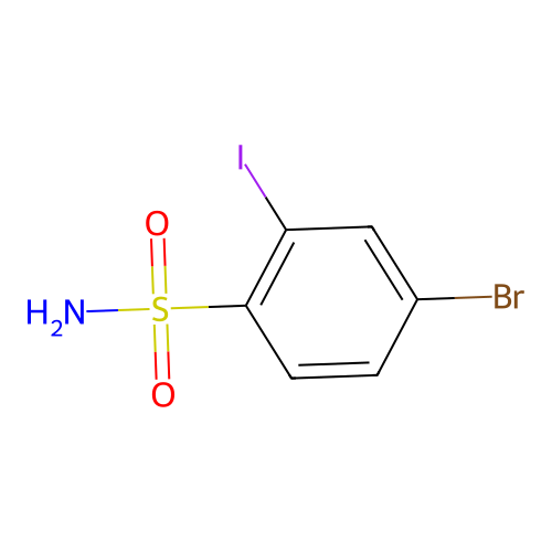 4-Bromo-2-iodobenzenesulfonamide structure