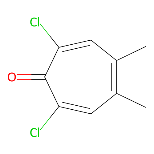 InChI=1/C9H8Cl2O/c1-5-3-7(10)9(12)8(11)4-6(5)2/h3-4H,1-2H structure