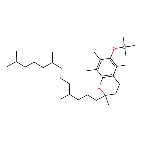 alpha-Tocopherol, TMS structure