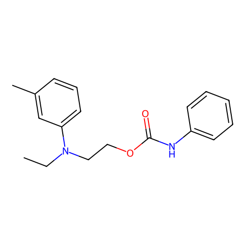 2-(Ethyl-3-methylanilino)ethyl phenylcarbamate structure