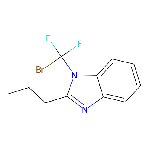 1-(Bromo-difluoro-methyl)-2-propyl-1H-benzoimidazole structure