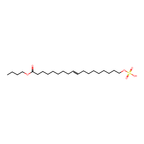 9-Octadecenoic acid, (sulfooxy)-, 1-butyl ester structure