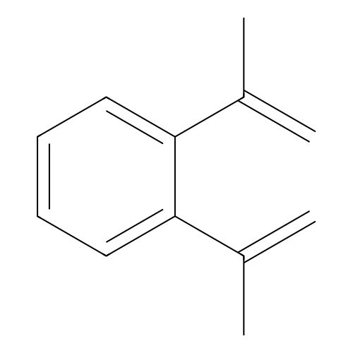 1,2-Bis(1-methylethenyl)benzene structure