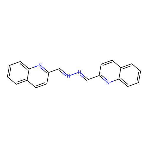 2-Quinolinecarboxaldehyde,2-(2-quinolinylmethylene)hydrazone structure