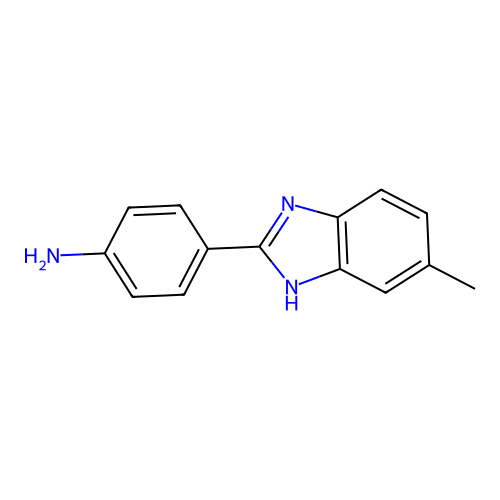 4-(5-methyl-1H-1,3-benzodiazol-2-yl)aniline structure
