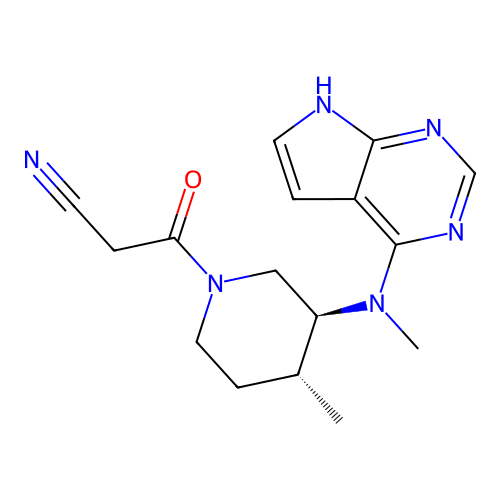 (3S,4R)-Tofacitinib structure
