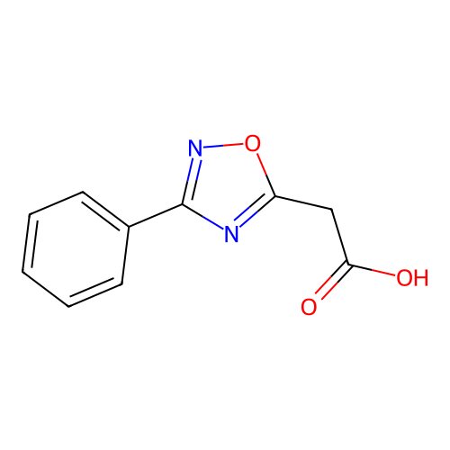 3-Phenyl-1,2,4-oxadiazole-5-acetic acid structure